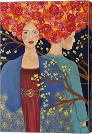 Framed Les Ames Soeurs Print