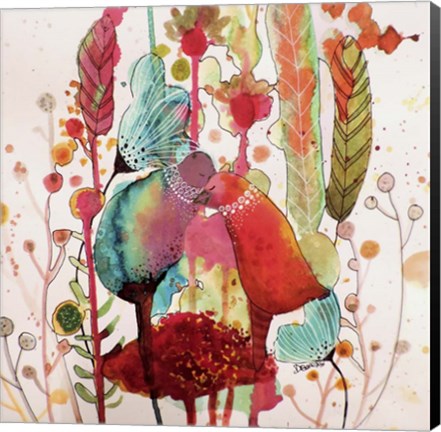 Framed Les Mots Doux Print