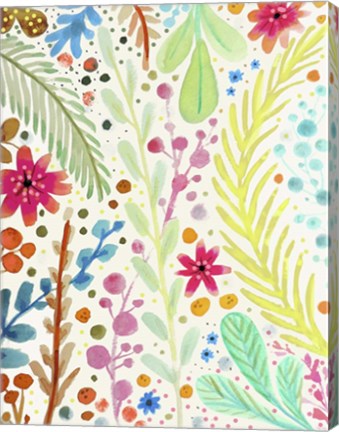 Framed Les Prairies Print