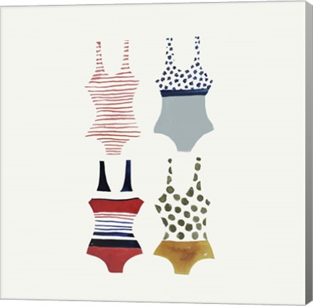 Framed Bathing Suit Print