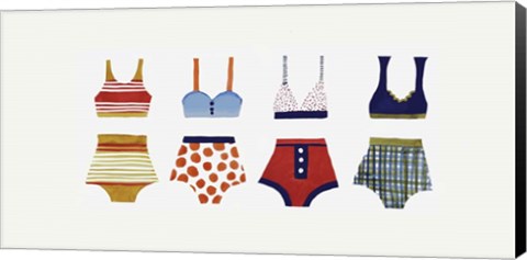 Framed Les Bikinis Print