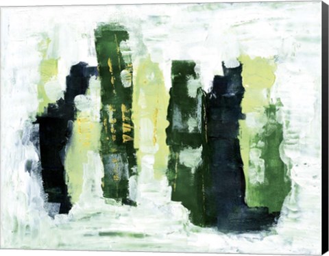 Framed Abstract 1 Green Print