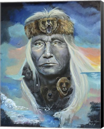 Framed Chief Bear Print