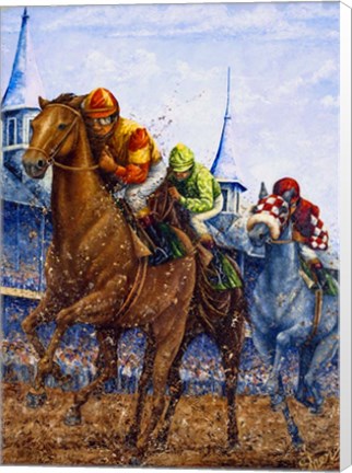 Framed Coming Up Fast On The Inside Print