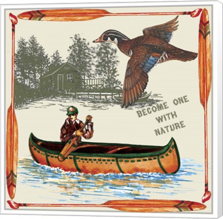 Framed One With Nature Print