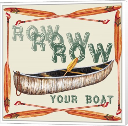 Framed Row Row Row Print