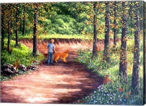 Framed Exploring With My Best Friend Print