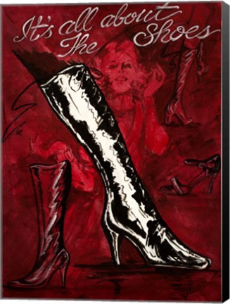 Framed It&#39;s All About The Shoes Print