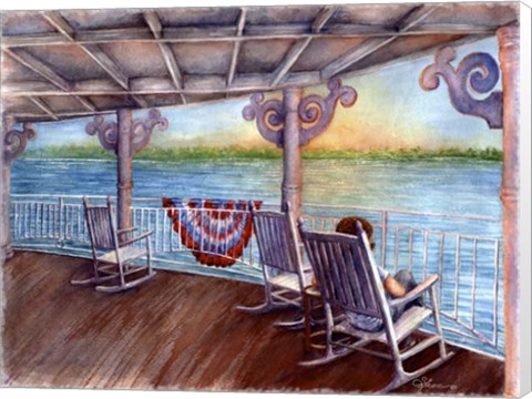 Framed Rockin on the River Print