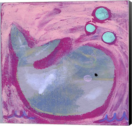 Framed Silly Whale Print