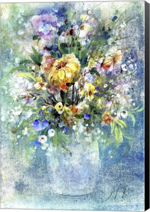 Framed Bouquet of Flowers 2 Print