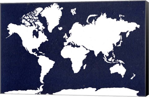 Framed World Map 5 Print