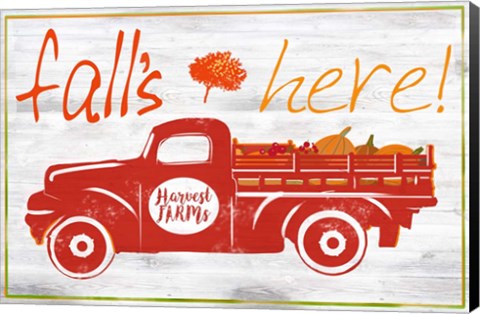 Framed Fall&#39;s Here Print