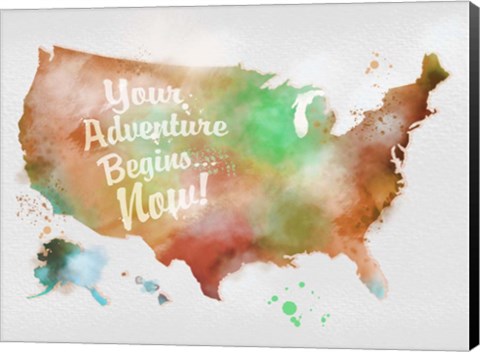 Framed Autumn Adventure USA Print