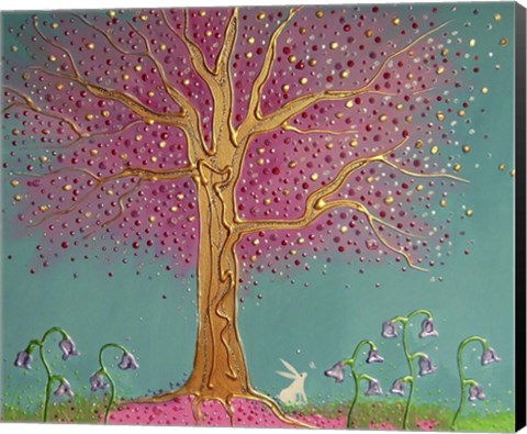 Framed Spring Bejewelled Print