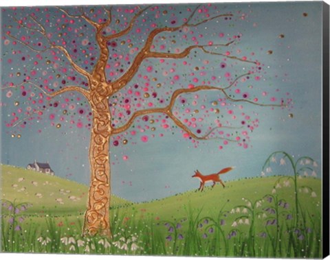 Framed Spring Fox Print