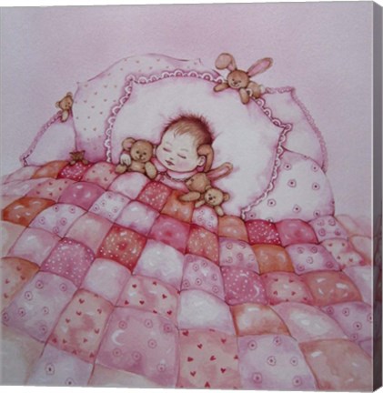 Framed Baby Girl Print