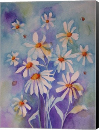 Framed Dancing Daisies Print