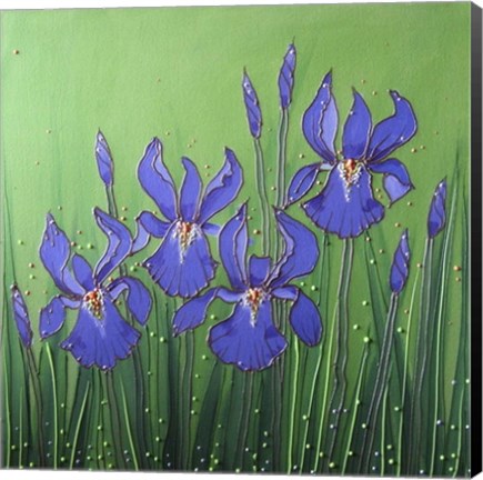Framed Purple Iris Print