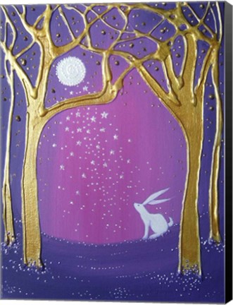 Framed Purple Moonlight Print