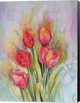Framed Vibrant Tulips Print