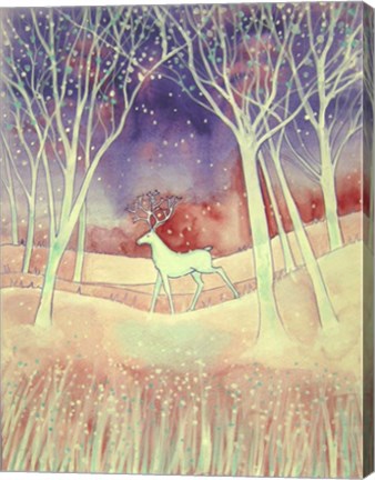 Framed White Stag Print