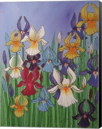 Framed Wild Irises Print