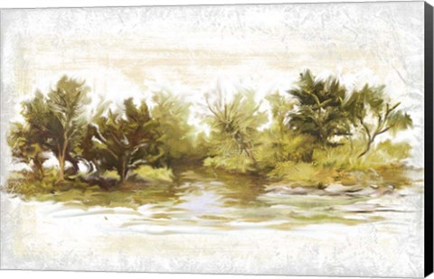 Framed River Bank Bend Print