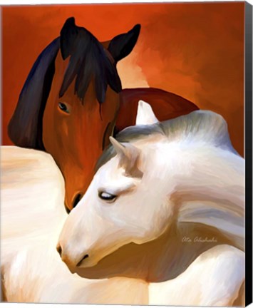 Framed Horse Love Print