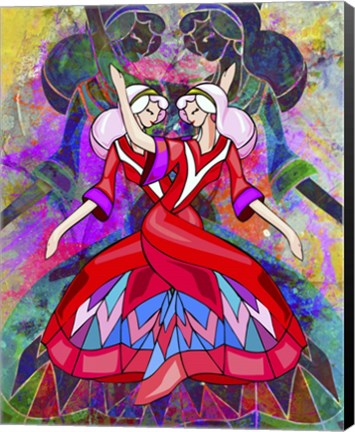 Framed Twin Dances Print