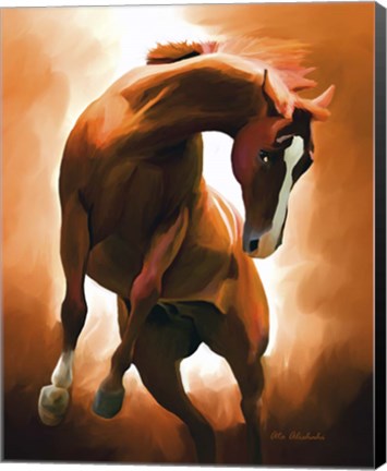 Framed Wild Horse Print