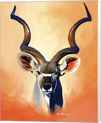 Framed Antelope Head Print