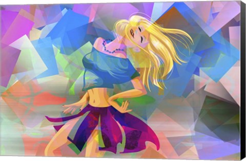 Framed Happy Girl Print