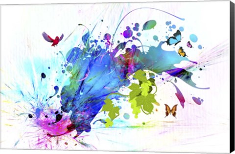 Framed Explosion 1 Print