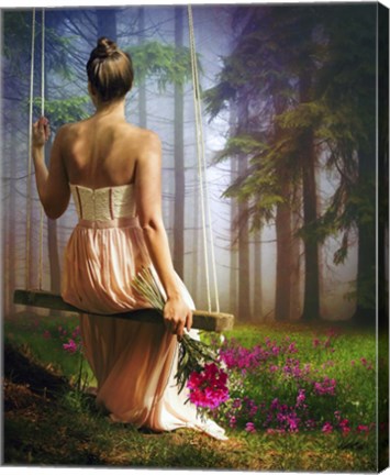 Framed Swing While Waiting Print