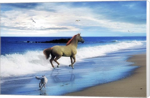 Framed Wait For Me Print