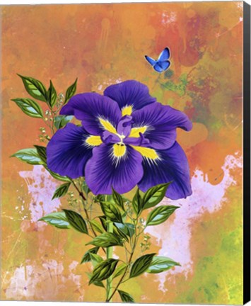 Framed Purple Flower Print