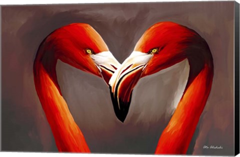 Framed Birds Love Print