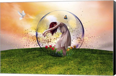 Framed In the bubble Print