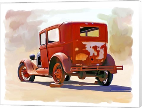 Framed Old Car Print