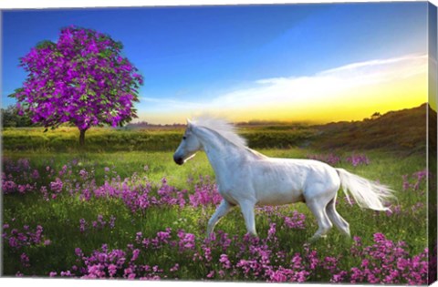 Framed Purple Land Print