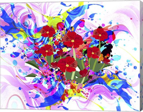 Framed Flower Design 5 Print