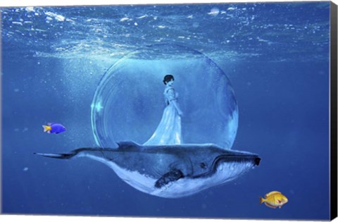 Framed Ocean World 3 Print