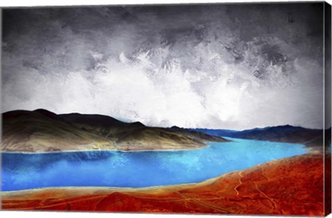 Framed Blue River Print