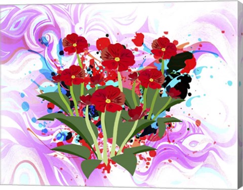 Framed Floral Design C Print