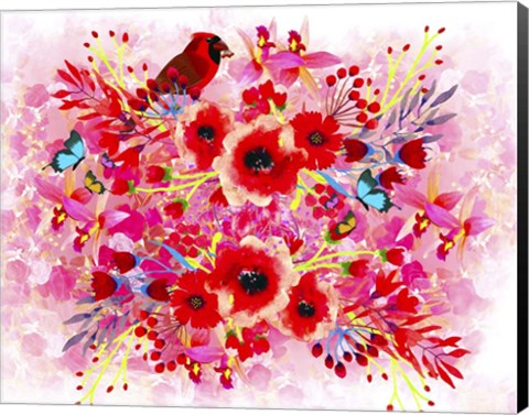 Framed Floral Design F Print