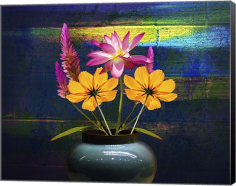 Framed Floral Design T Print