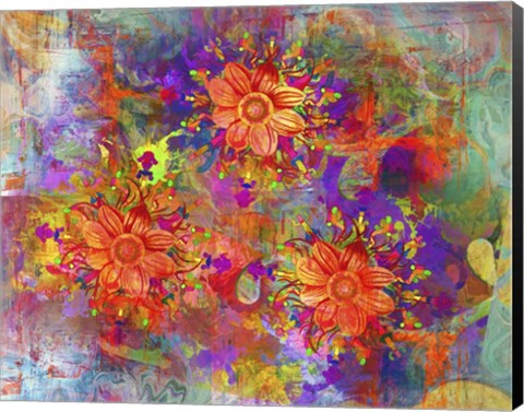 Framed Flowers Design A Print