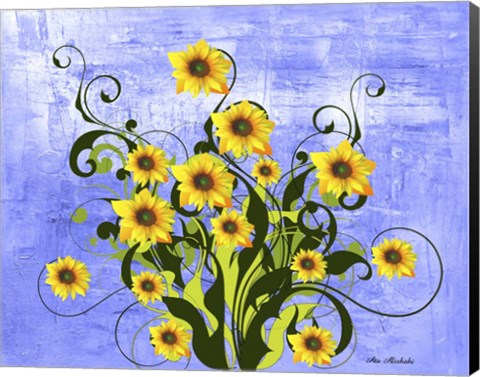 Framed Sunflowers A Print