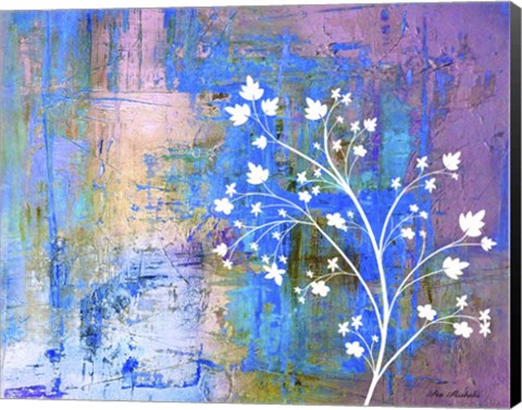 Framed White Branch Print